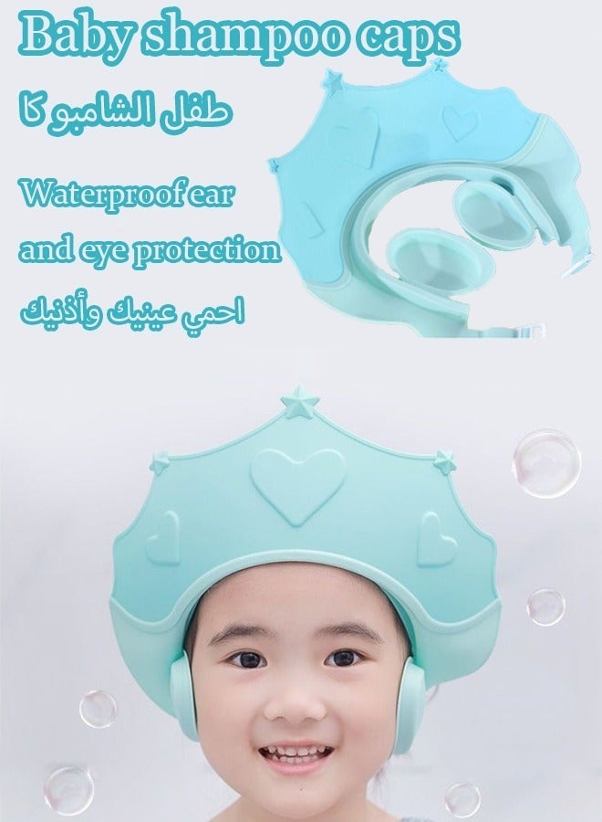 Aissiora Baby shower caps Baby ear protection shampoo cap Children's shower caps with ear protection The girth is adjustable Suitable for babies aged 0-3 years - Image 5
